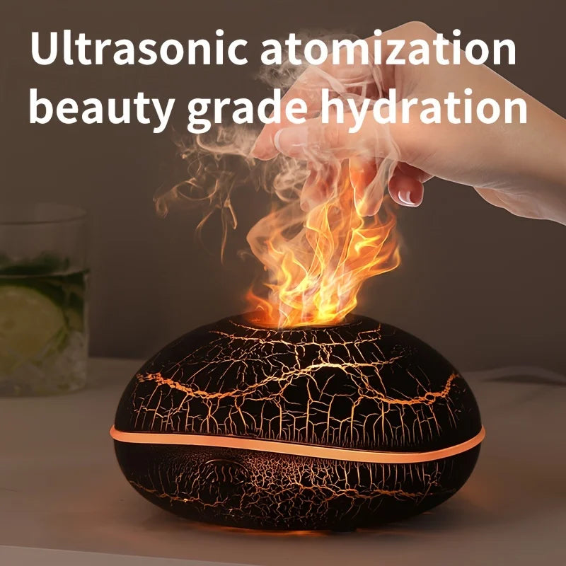 Humidificador de Llama Aromática con Luz Colorida