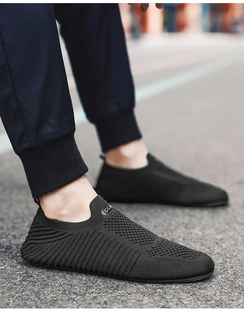 YRZL-mocasines de conducción suaves para hombre, zapatos planos de alta calidad para caminar, mocasines informales de malla transpirable, sin cordones