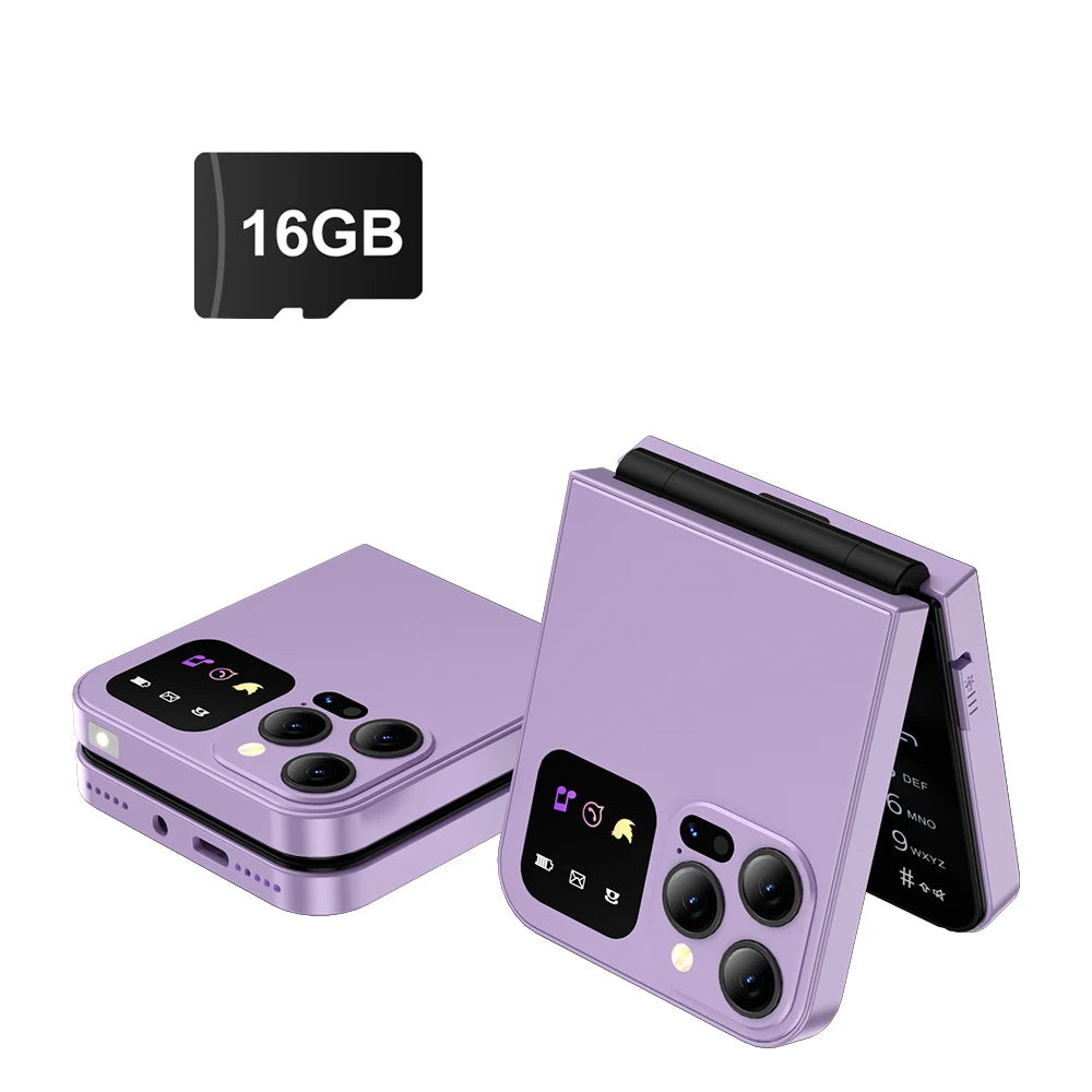 SERVO A50 PRO Teléfono móvil con tapa, pantalla de 2,4 ", marcación rápida, grabación de llamadas, lista negra, 2 tarjetas SIM, teléfonos móviles plegables desbloqueados, nueva versión