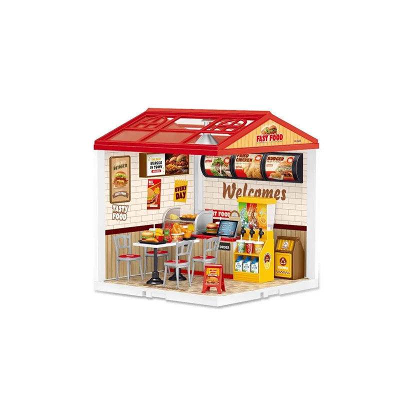 Kit de Construcción DIY Miniatura con Luces LED