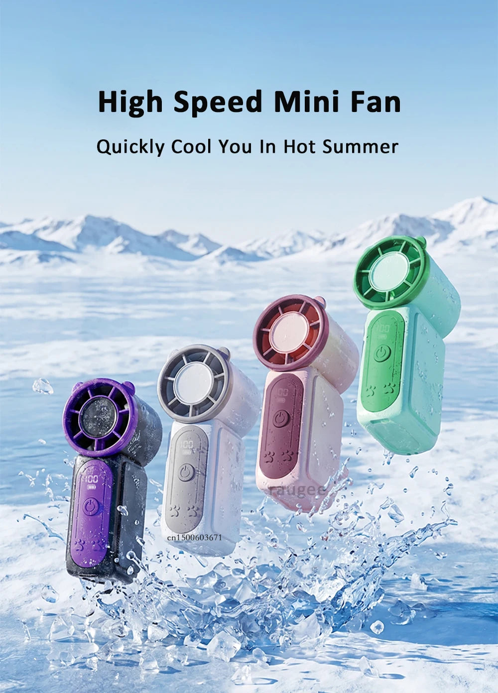 Mini Ventilador Portátil de Mano USB para Exteriores