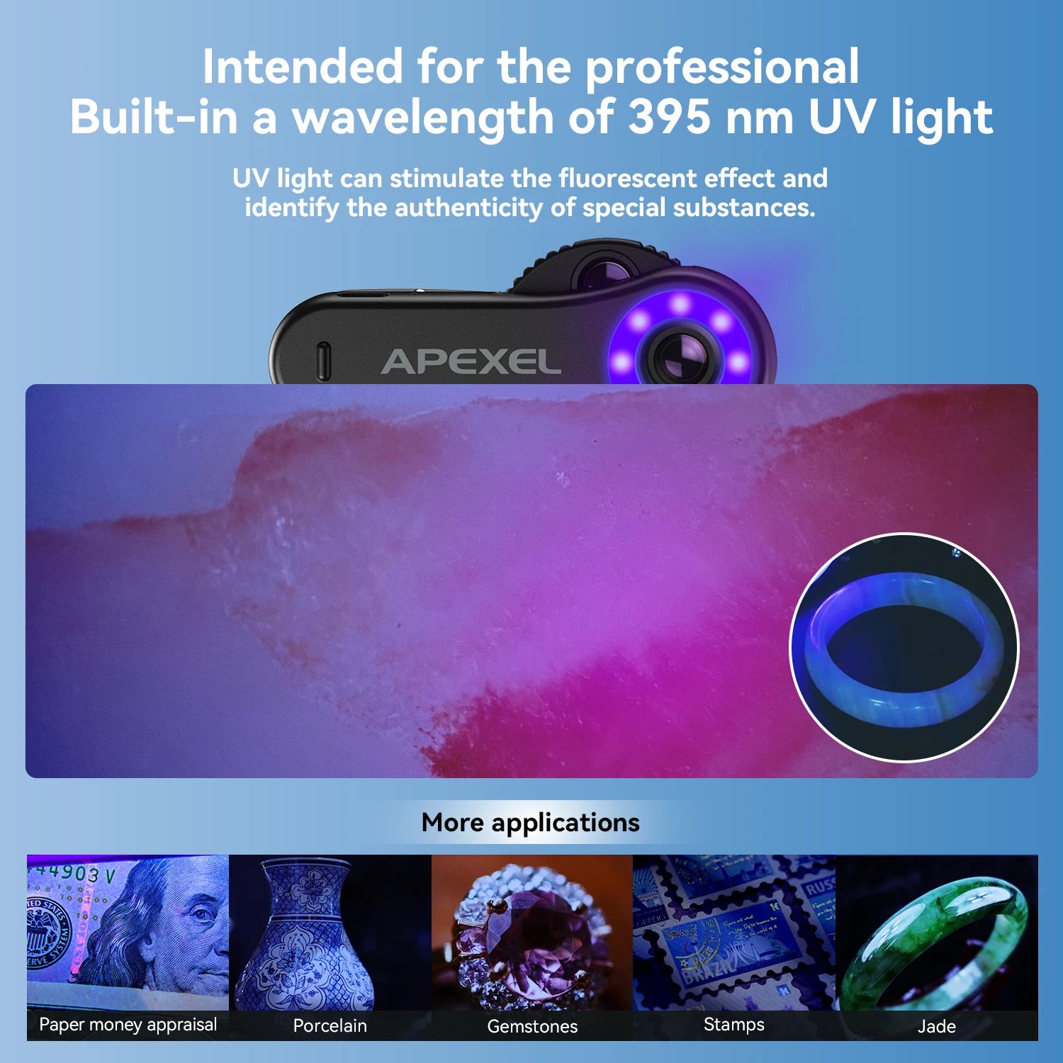 Microscopio HD 3 en 1 para Smartphone con Luz LED