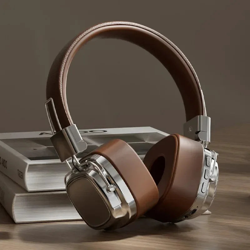 Auriculares Bluetooth 5.3 Retro Plegables Batería Larga