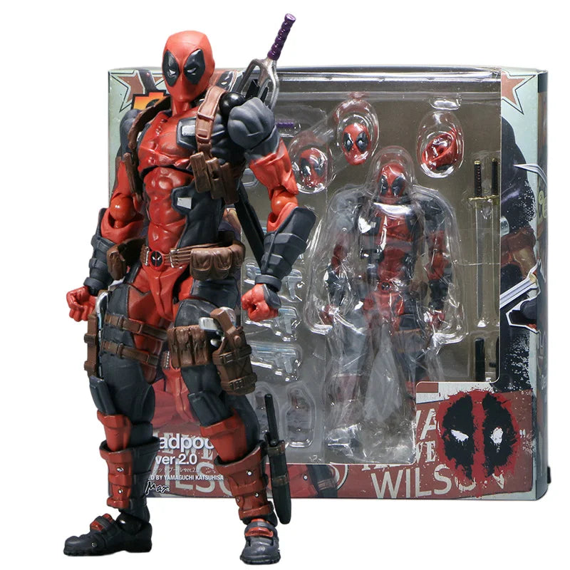 INCREDIBLE YAMAGUCHI Deadpool & Wolverine 2,0 figura de acción gris mutantes articulación móvil KAIYODO Wade modelo película juguetes para niños regalo