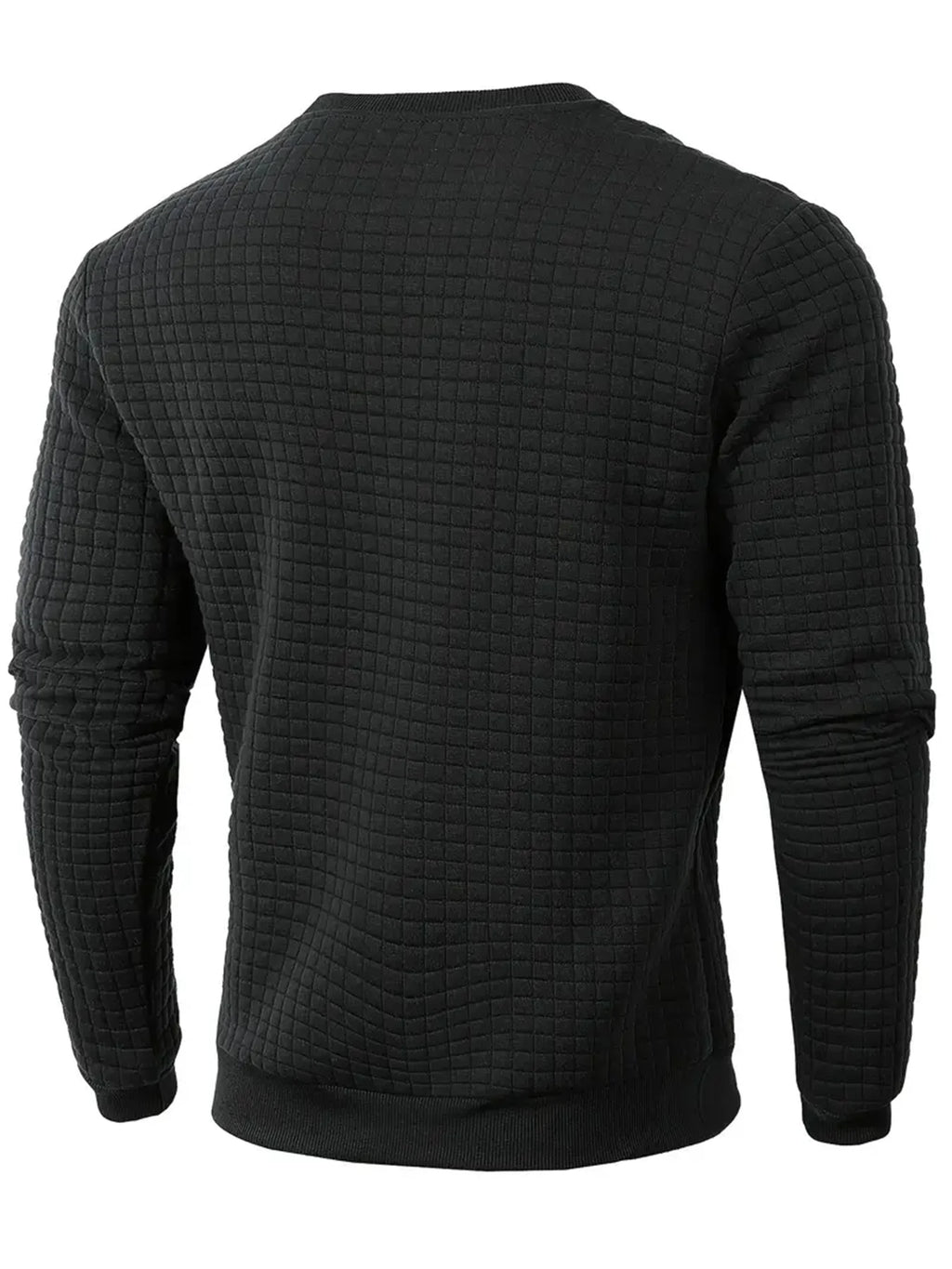 Suéter Jacquard de Cuello Redondo para Hombre - Manga Larga