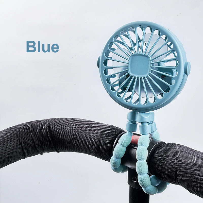 Mini Ventilador con Clip para Cochecito y Bicicleta