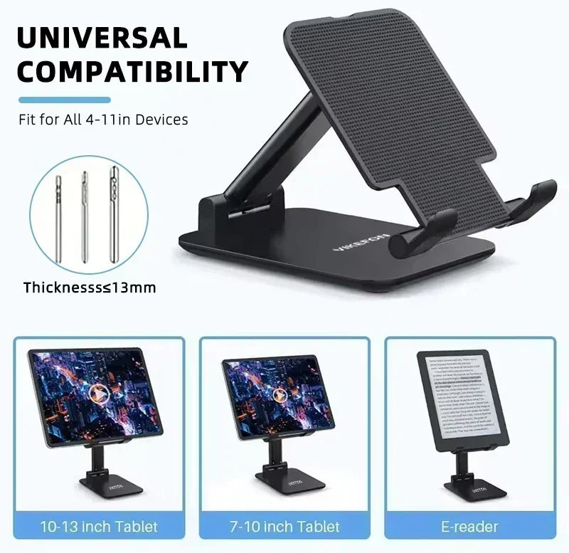 Soporte Universal para Teléfono Móvil, Soporte de Escritorio para Tablet, Soporte Ajustable para Escritorio, Soporte Flexible para Transmisión en Vivo, Compatible con Todos los Teléfonos