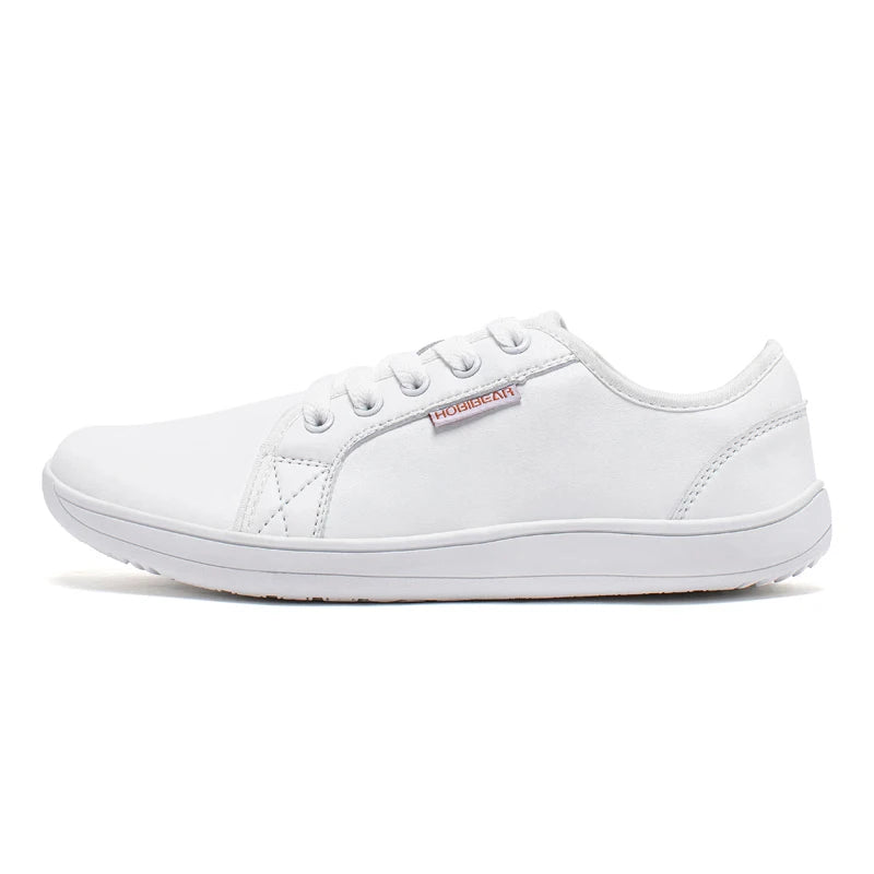 HOBIBEAR Zapatos minimalistas de punta ancha, zapatillas Unisex descalzas con caída cero, zapatos casuales de moda de cuero Artificial
