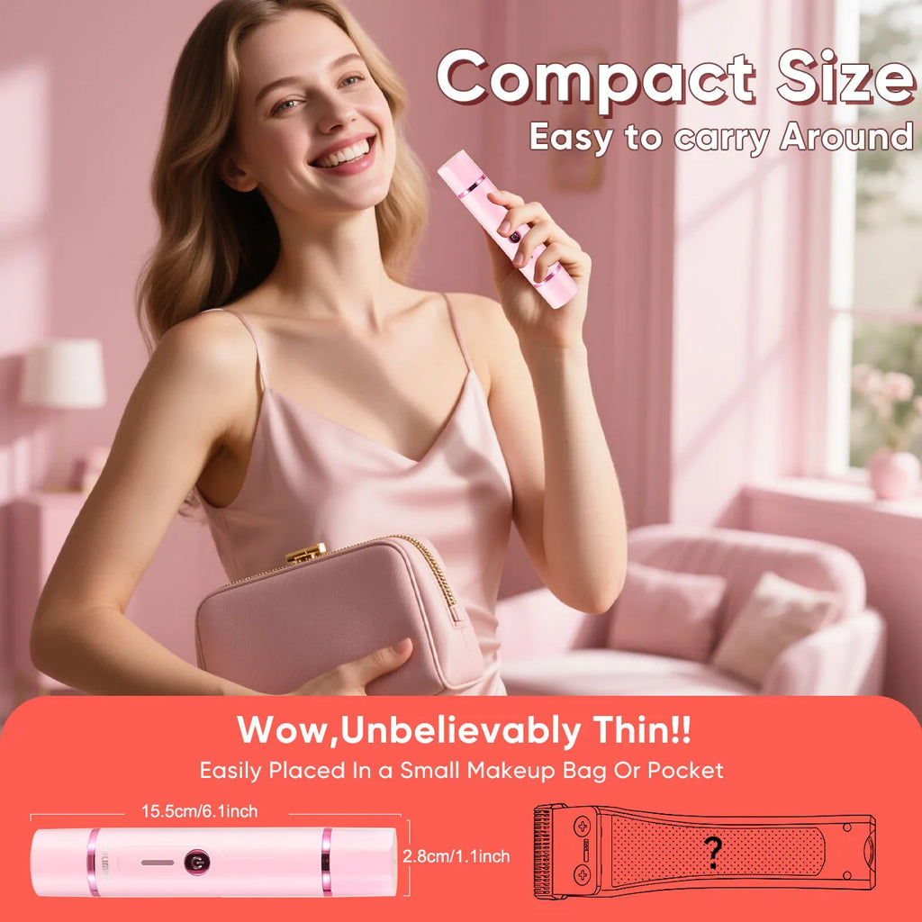 Recortadora de vello para mujer, afeitadora eléctrica de doble cabezal, diseño 2 en 1, depiladora femenina para axilas, brazos, piernas, bikini, ingle, depiladora.