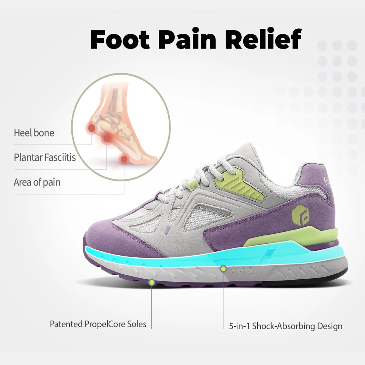 FitVille-zapatos para caminar Extra anchos para mujer, zapatillas ligeras de ancho para pie plano, fascitis Plantar, alivio del dolor en el talón