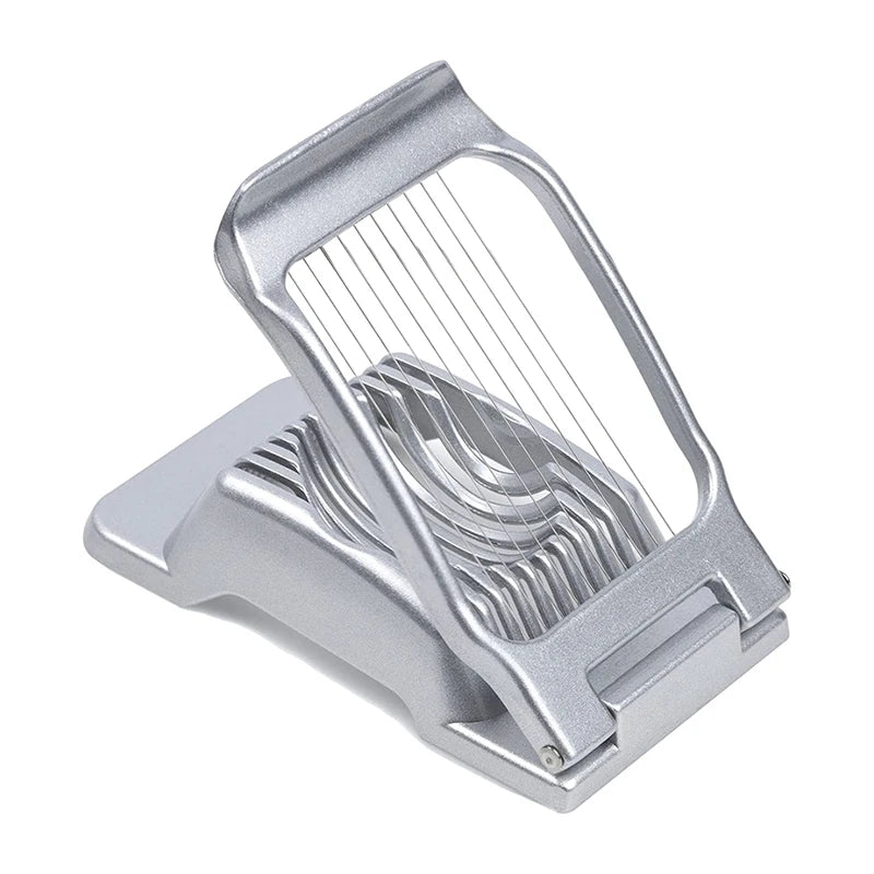 Rebanador de huevos LMETJMA para huevos duros, rebanador de huevos de alambre de acero inoxidable, cortador de cocina, rebanador de setas y fresas JT188