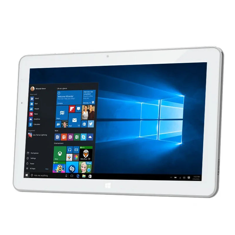 El más nuevo juego Play 10,6 "Windows 10 Tablet PC 4G RAM 128GB ROM 64 bits Intel Core m3-7Y30 Quad Core cámara Dual 1920x1080 IPS