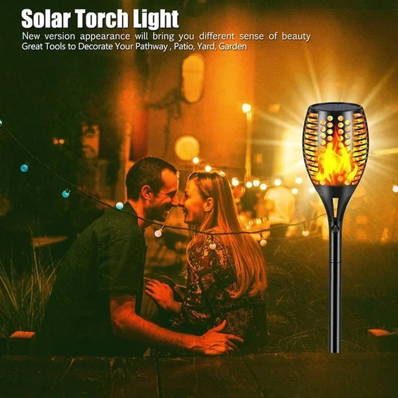 Luces de Antorcha Solar de Llama para Patio