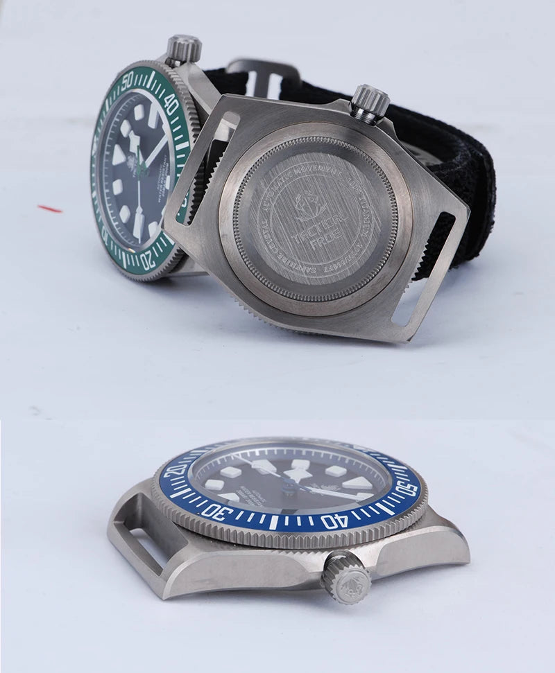 Reloj Mecánico Automático HEIMDALLR Titanio Buceo 200M Zafiro NH35