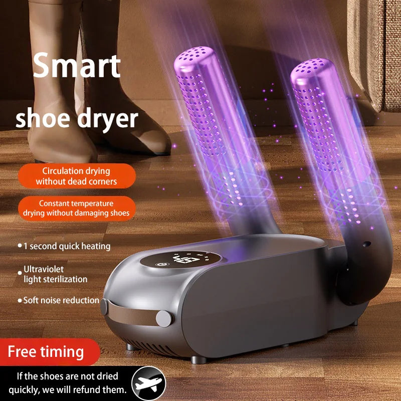 Secador de Zapatos Eléctrico Plegable con Luz UV