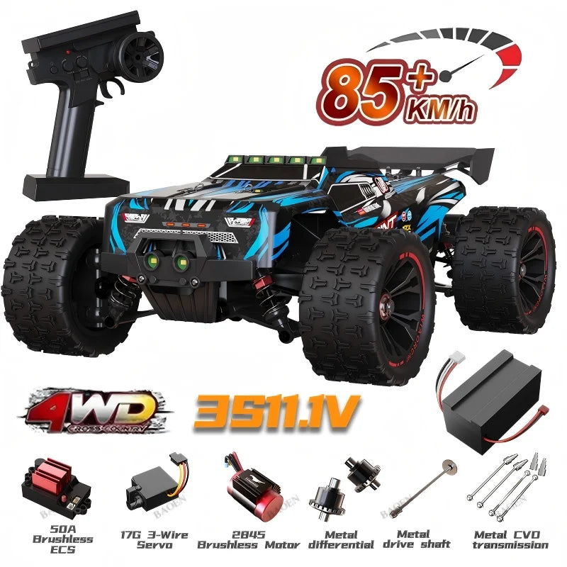 SCY9522PRO 85 KM/H coche RC de alta velocidad sin escobillas 4WD todoterreno coche de Control remoto 1:16 coches de carreras profesionales SCY9522 50 KM/H
