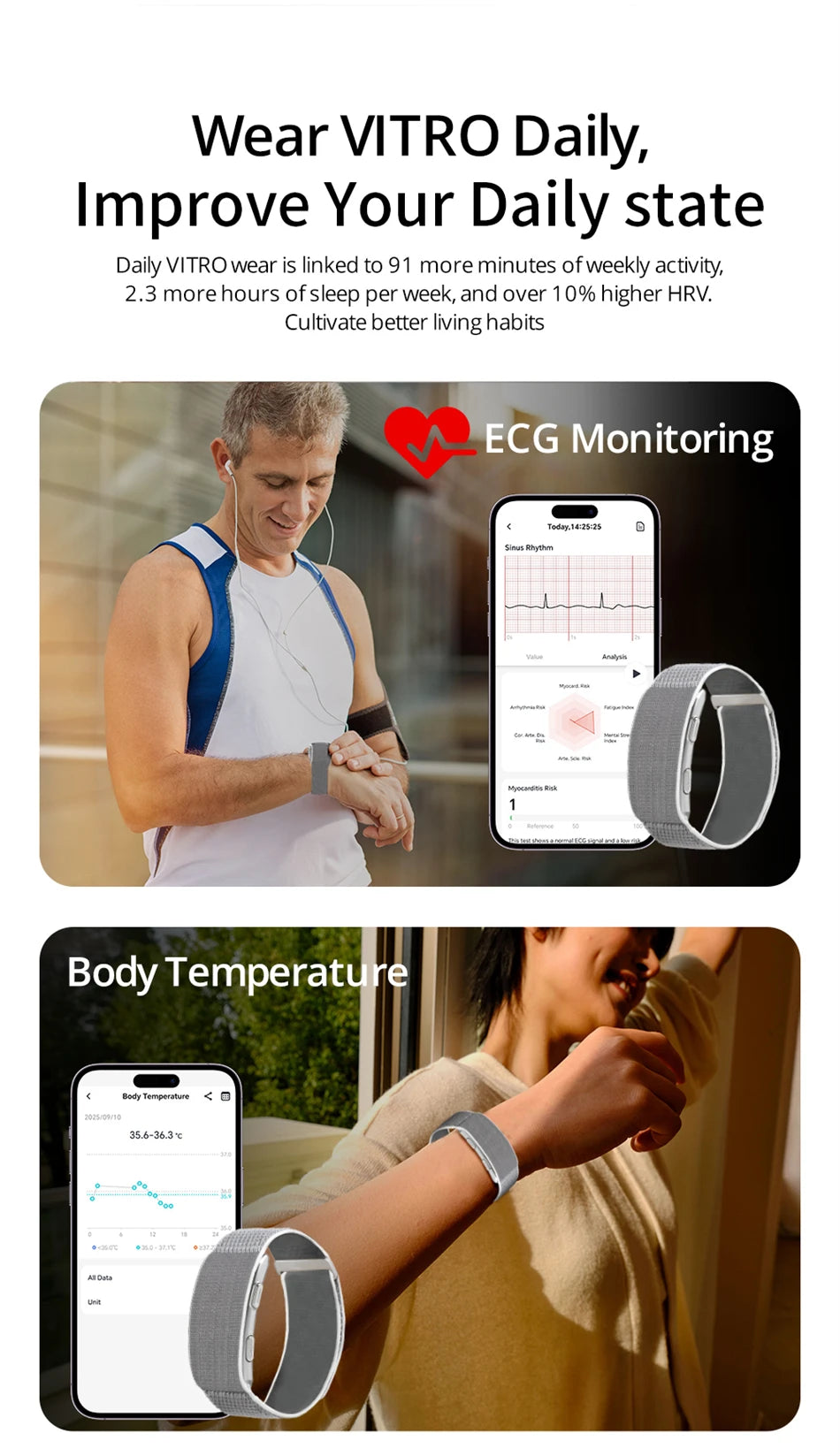 Reloj Inteligente ECG con Presión y Ritmo Cardíaco