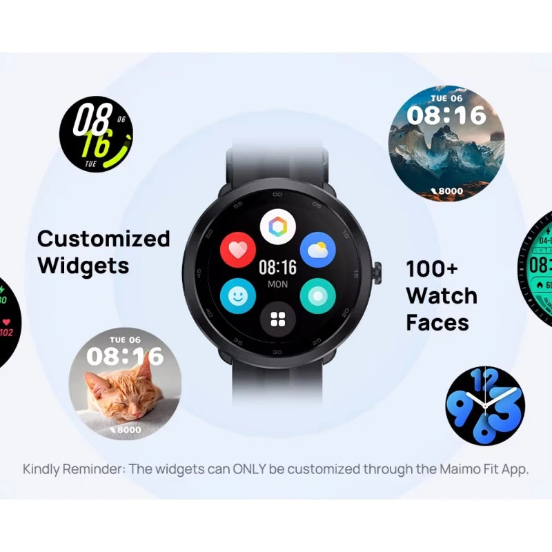 Nuevo Reloj Inteligente de 1.3 Pulgadas 2001 con Recordatorios Avanzados de Salud, Compatible con 115 Modos de Fitness, 5 ATM, 280mAh
