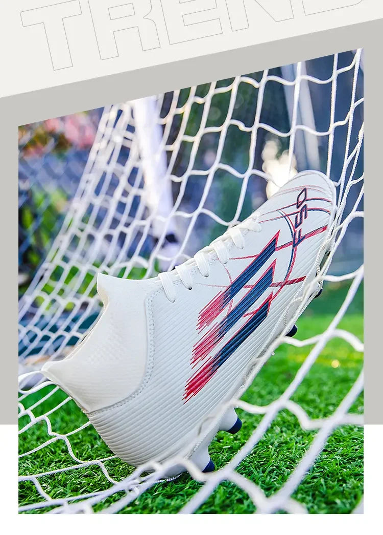 Botas de fútbol unisex de caña alta con cuello de calcetín transpirables