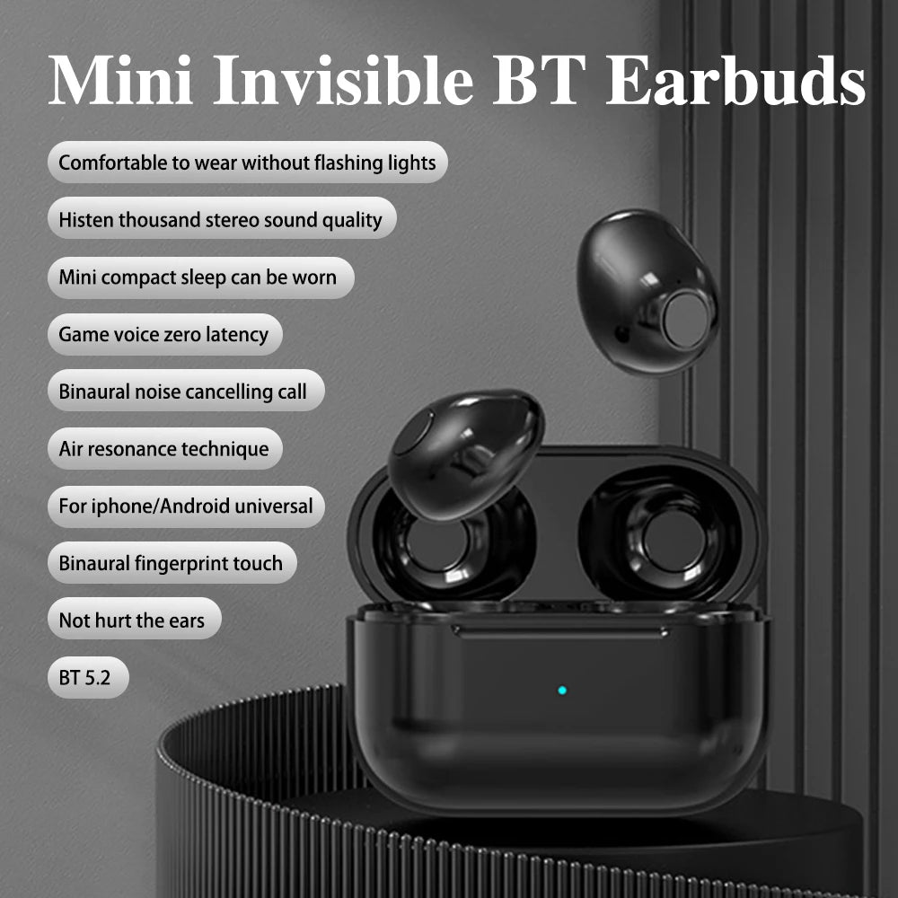 Auriculares Invisibles para Dormir TWS Bluetooth