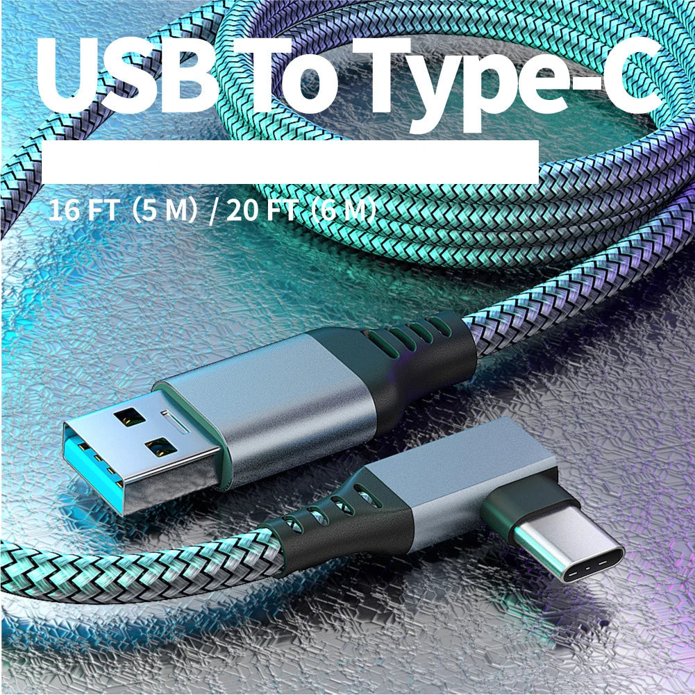 Cable de enlace 3M 6M 5M USB A a tipo C para Meta Oculus Quest 2 Quest2 accesorio gafas VR de realidad Virtual auriculares inteligentes para casco 3D