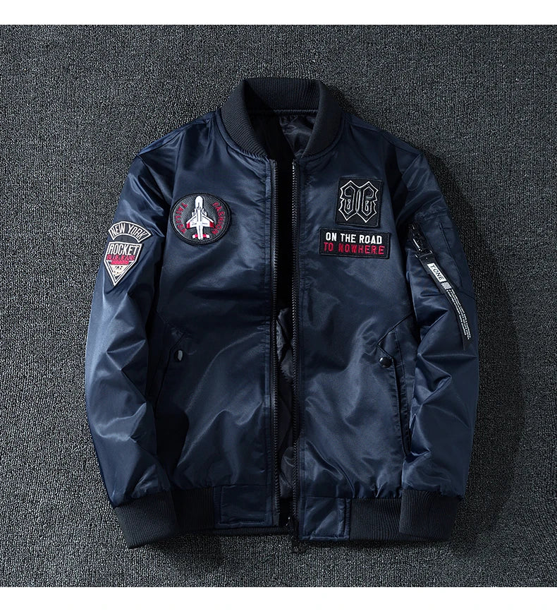 Campera MA1 Aviador para Hombre - Doble Cara Engrosada