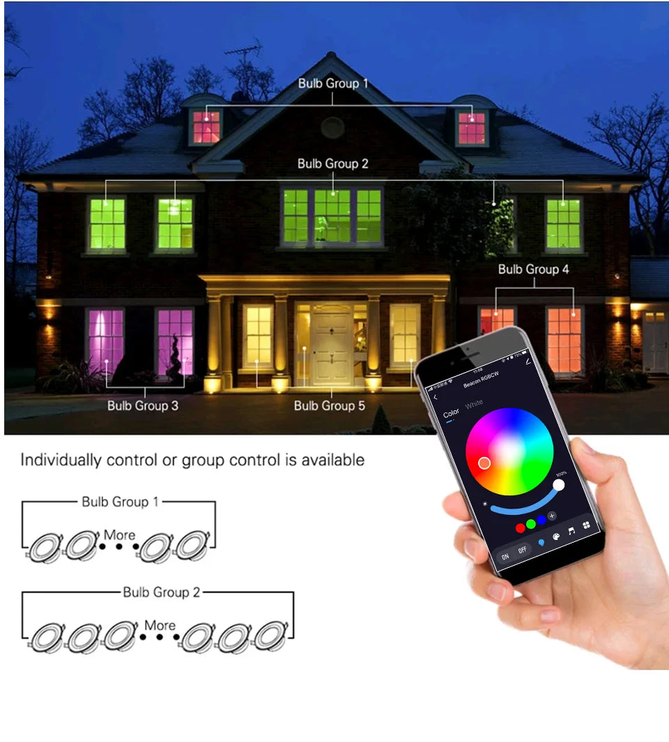 Foco LED Regulable WiFi Zigbee Compatible con Alexa
