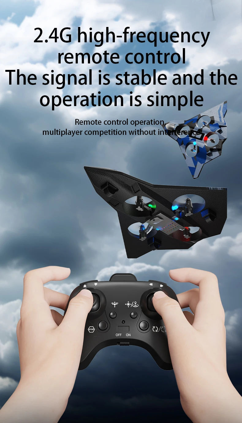 Avión RC Quadcopter Espuma 6 Canales Control Remoto Niños