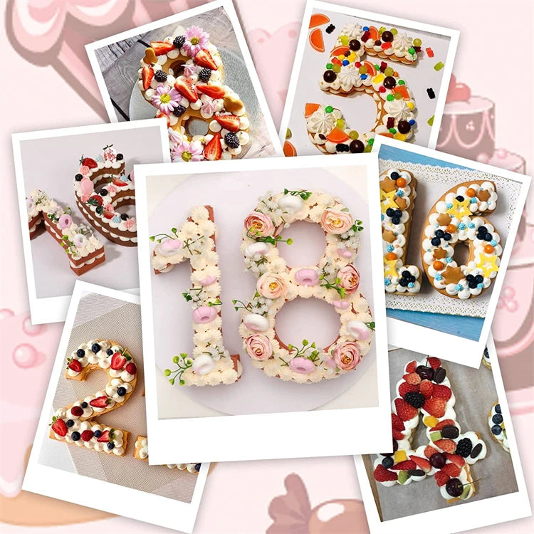 LMETJMA-Molde de pastel con números grandes 3D, 10 pulgadas, 0-9, moldes digitales de silicona para pasteles, formas para hornear para cumpleaños y aniversario de boda, JT131