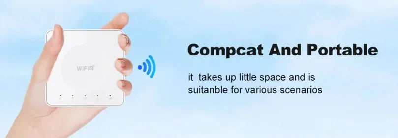 Módem de Tarjeta SIM 4G LTE WiFi6, Router Inalámbrico Móvil con Interfaz Tipo-C, Conexión para un Máximo de 32 Dispositivos, Router WiFi para Asia, Europa y África