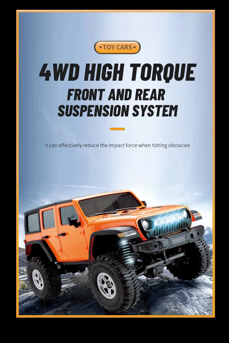 Auto RC JJRC C8801 Jeep Wrangler 4WD 1:18 Control Remoto