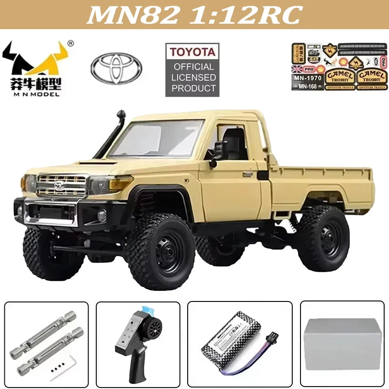 MN82 MN82S Toyota Rc 4x4 Rc CAR 2,4g 1/12 escala completa todoterreno Control remoto coche trepador de control remoto coche de juguete para regalo