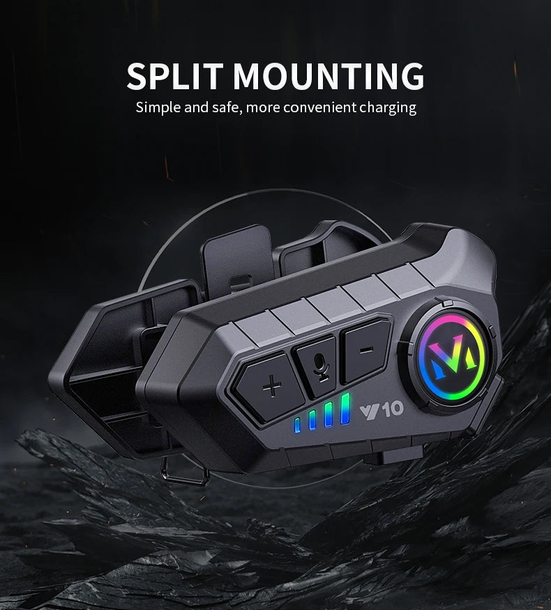 Y10 Kit Bluetooth para Casco de Moto Manos Libres