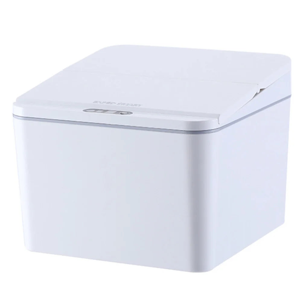 Cubo de Basura Inteligente con Sensor Eléctrico, Cubo de Basura Automático Portátil con Tapa, Cubo de Basura de 4L, Batería/Recargable para Automóvil y Exteriores