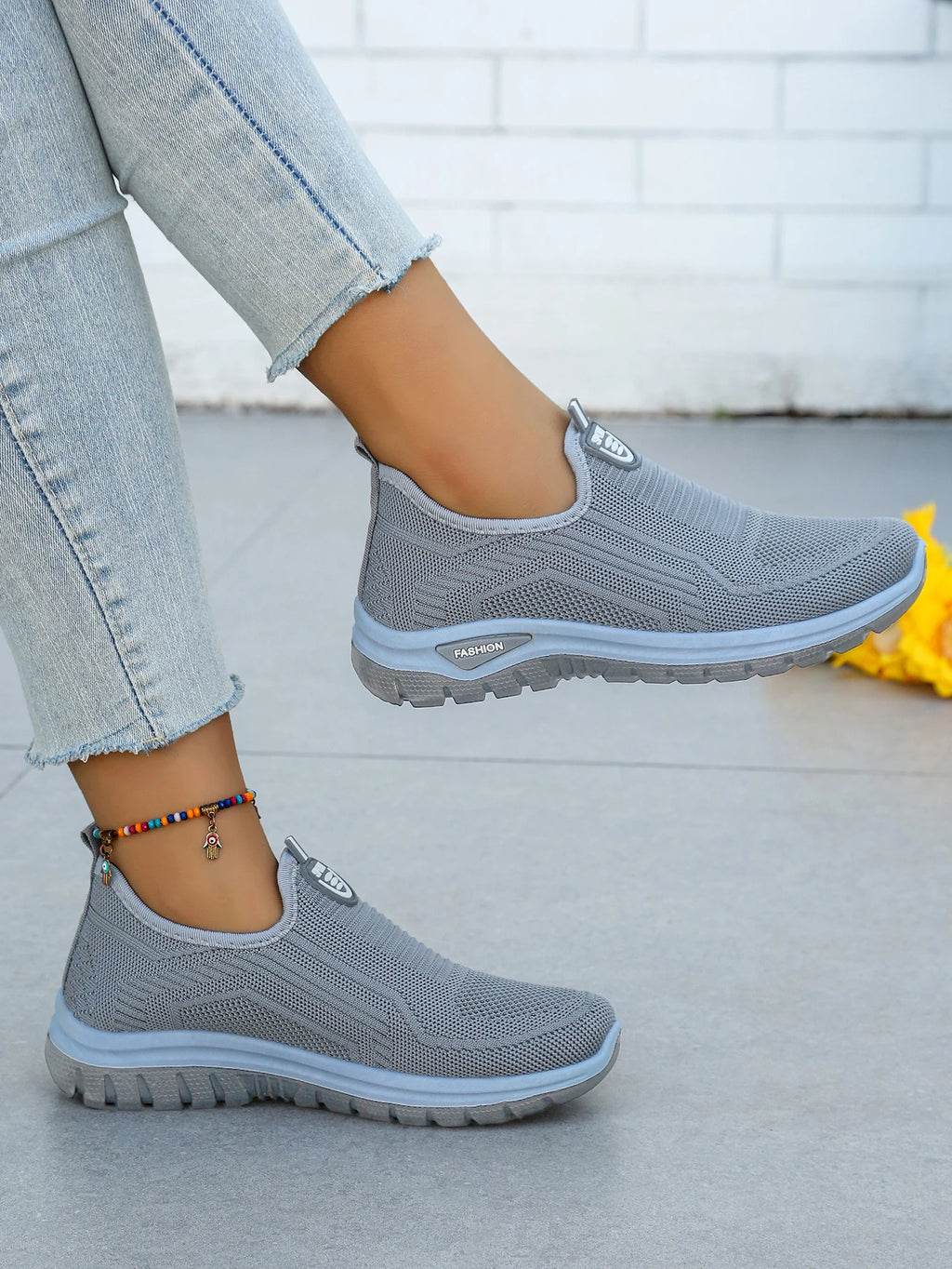 Zapatillas de Mujer Sin Cordones Tejido Transpirable