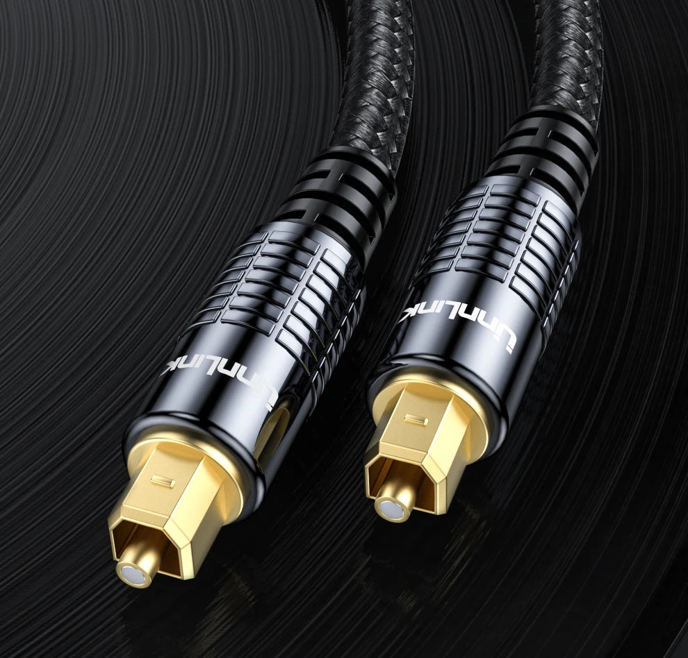 Unnlink SPDIF Cable de Audio óptico Digital HIFI 5,1 Toslink Cable para TV box PS4 altavoz Blu-ray Xbox 360 amplificador Subwoofer