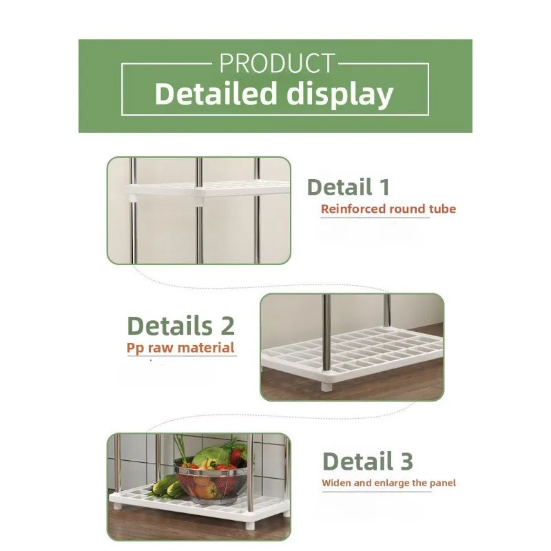 Estante organizador de 4 niveles para cocina, baño y hogar
