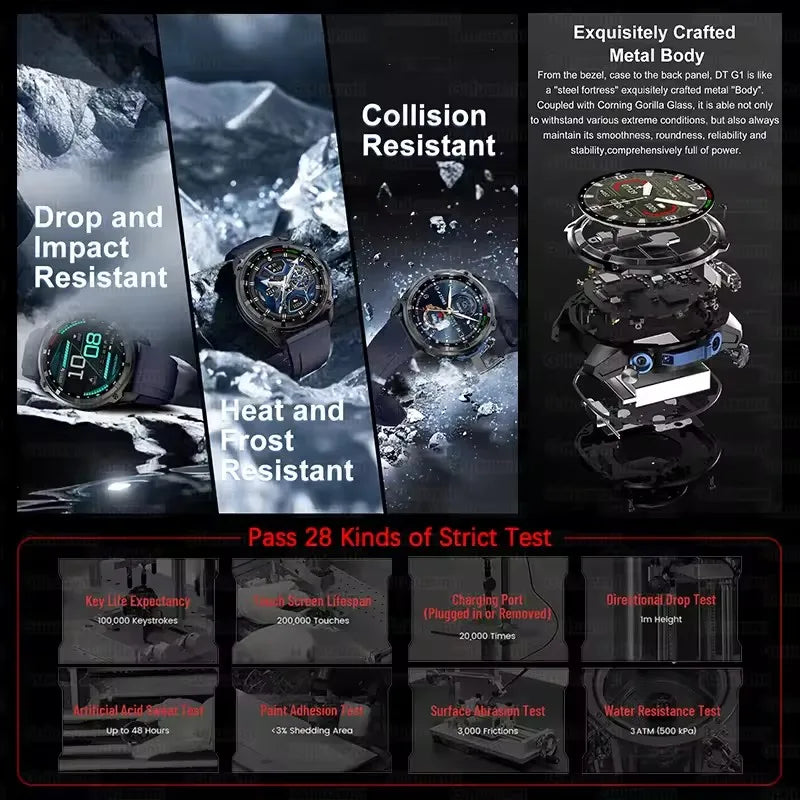 T-Rex3 Reloj Inteligente Militar GPS 10ATM