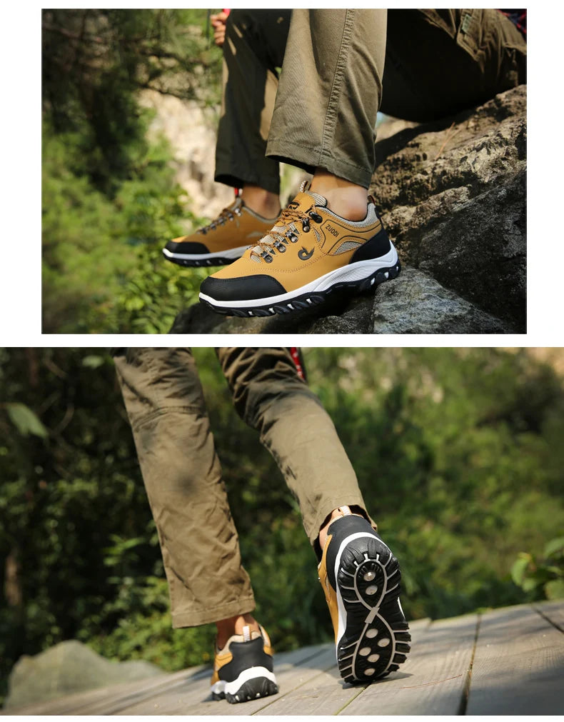 Zapatos informales de cuero para hombre, zapatillas deportivas para correr, Tenis ligeros para caminar, Otoño e Invierno