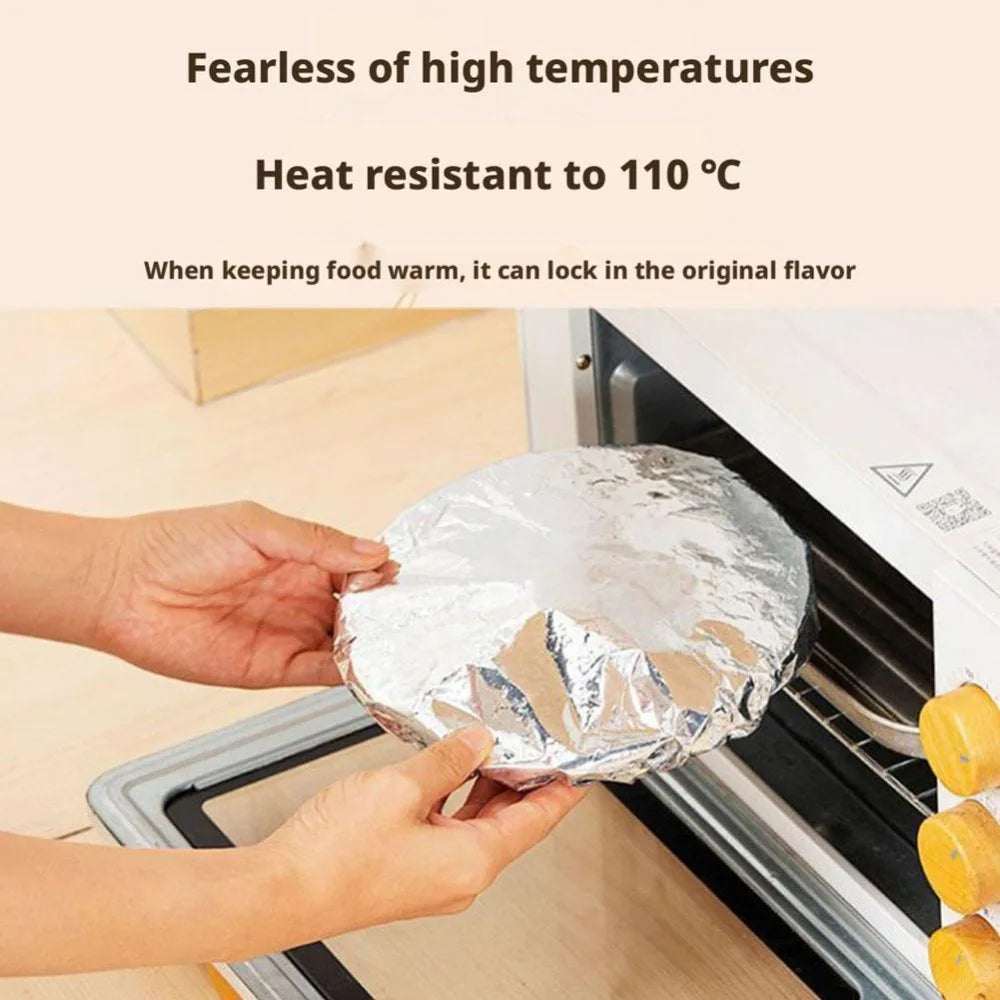 10-50 piezas de cubiertas reutilizables de aluminio para recipientes, aislamiento térmico y conservación del calor, aptas para alimentos, para horno, comida para llevar, picnic