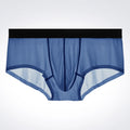 Ropa interior con separación de cordón espermático para hombre, bolsa para escroto de venas, calzoncillos de cuatro esquinas, boxers sexys curvos
