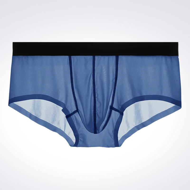 Ropa interior con separación de cordón espermático para hombre, bolsa para escroto de venas, calzoncillos de cuatro esquinas, boxers sexys curvos
