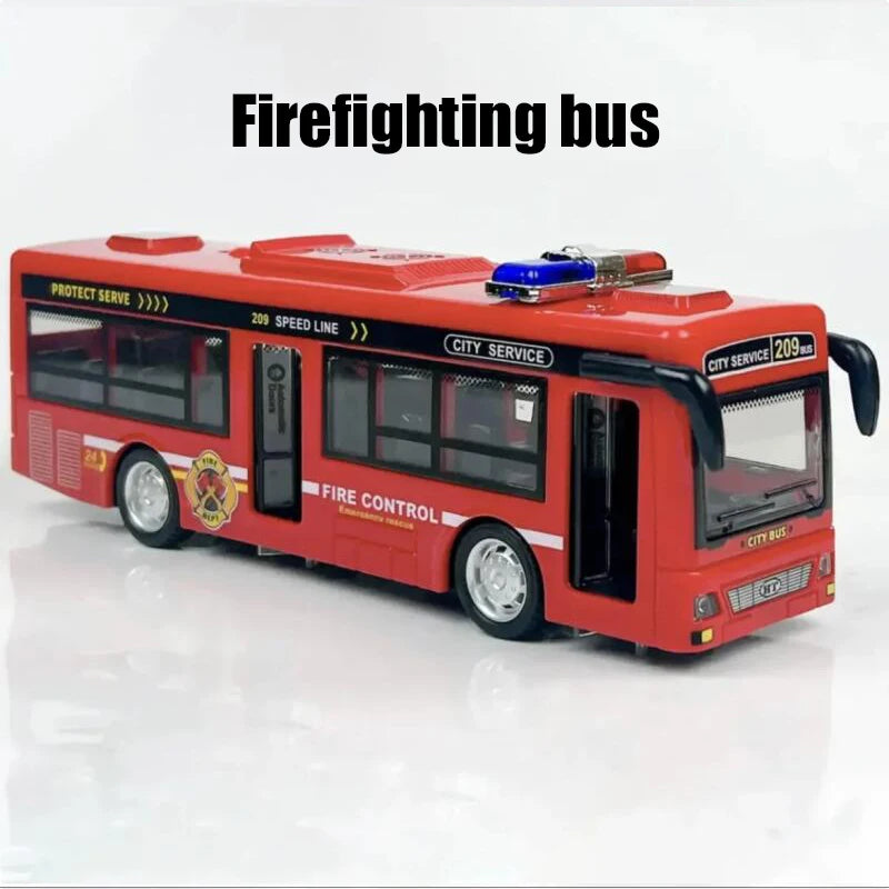 Autobús de Dos Pisos de Juguete con Luces y Sonido