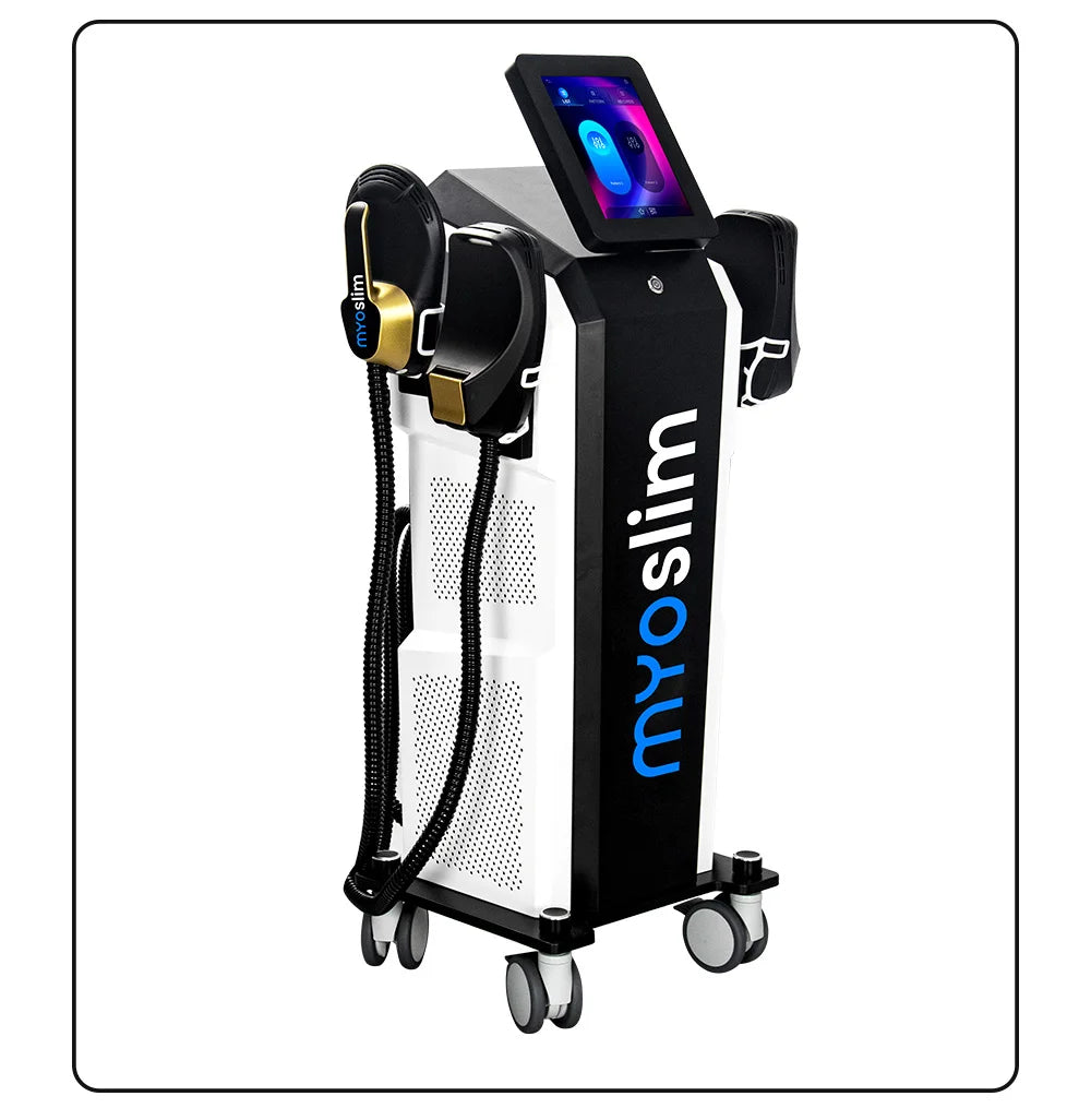 Myoslim 15 Tes 6500W NEO Slimming Nova, Quemador de Grasa, Estimulación Muscular EMS, Estimulación Electromagnética Corporal, Pantalla Plegable Profesional