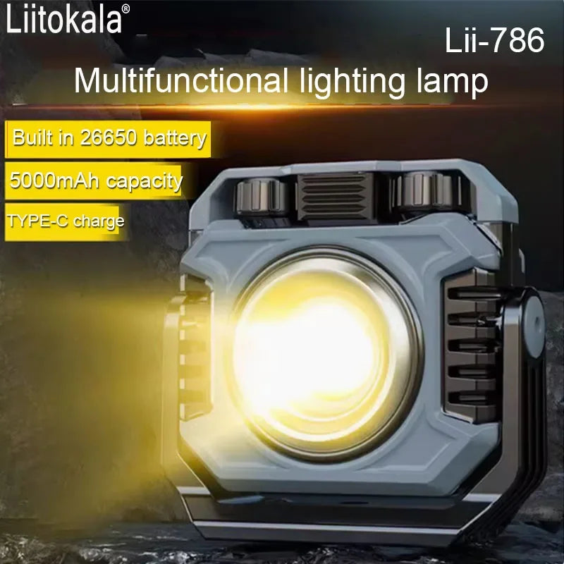 Linterna de Trabajo LED COB 500LM LiitoKala Recargable Tipo C