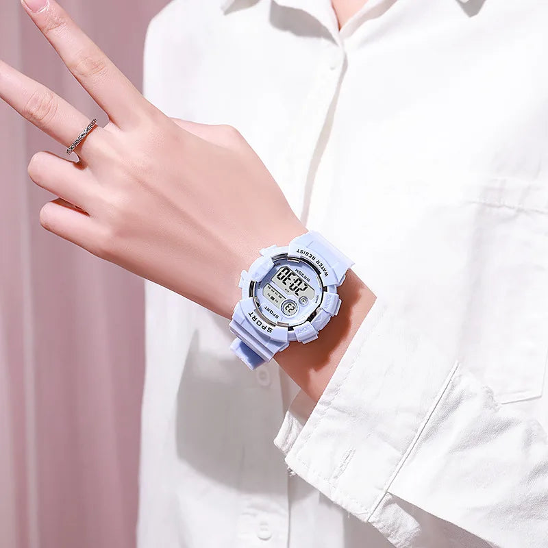 Relojes de moda para niños, reloj Digital deportivo luminoso resistente al agua, relojes con alarma, reloj electrónico inteligente para niños y niñas, regalo