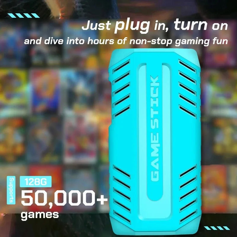 U36 - Mando de Videojuegos Retro Inalámbrico, Consola de Videojuegos para el Hogar, Entretenimiento en el Hogar, Más de 50000 Juegos, 128 GB, Regalos para Niños