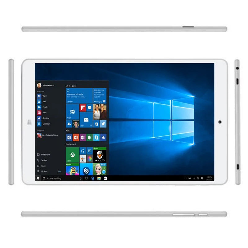 Gran oferta de tabletas Windows 10 de 8 pulgadas, resolución de 1280x800, Intel Atom Z3735F, Quad Core, 2GB de RAM, 32GB de ROM, 4000mAh, 32 bits
