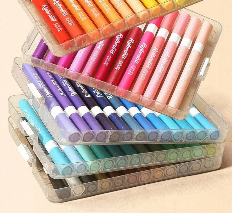 Set de Pinturas Acrílicas Lavables 24 a 60 Colores para Arte