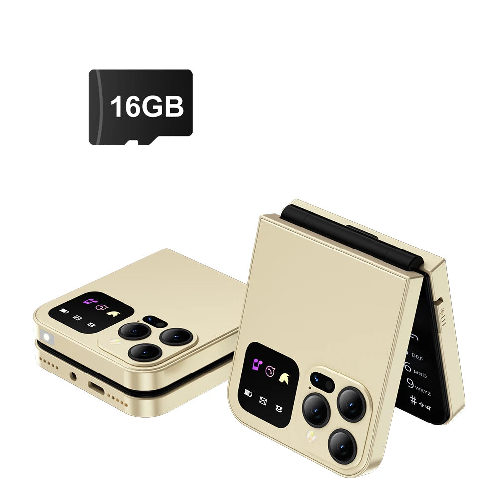 SERVO A50 PRO Teléfono móvil con tapa, pantalla de 2,4 ", marcación rápida, grabación de llamadas, lista negra, 2 tarjetas SIM, teléfonos móviles plegables desbloqueados, nueva versión
